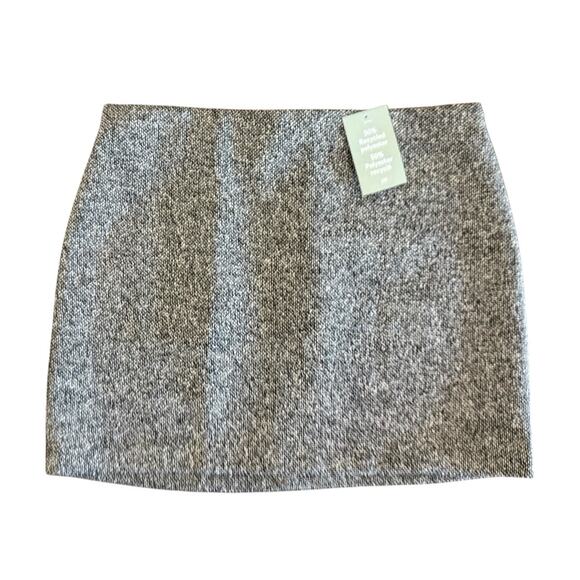 H&M Dresses & Skirts - NWT H&M Black And White Textured Mini Skirt Women’s Size 12 Classic Chic NEW